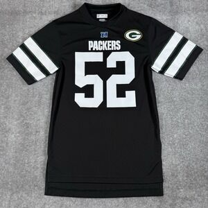 Green Bay Packers Clay Matthews Jersey Black NFL Team Apparel #52 Small